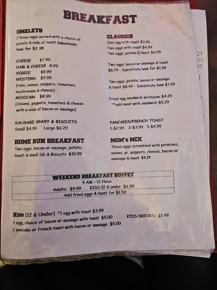 Sikorski's Home Plate Menu image 2